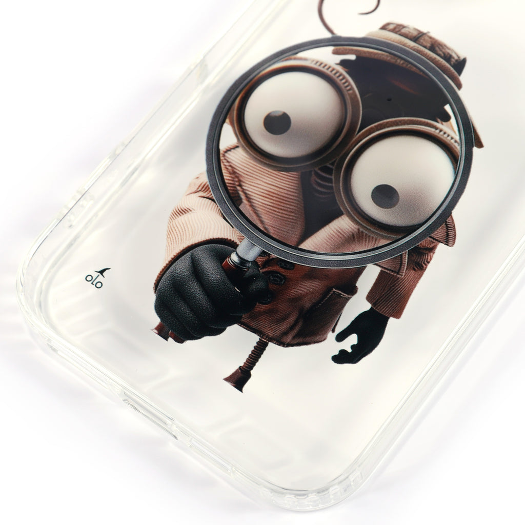 Detective Cog Clear Phone Case