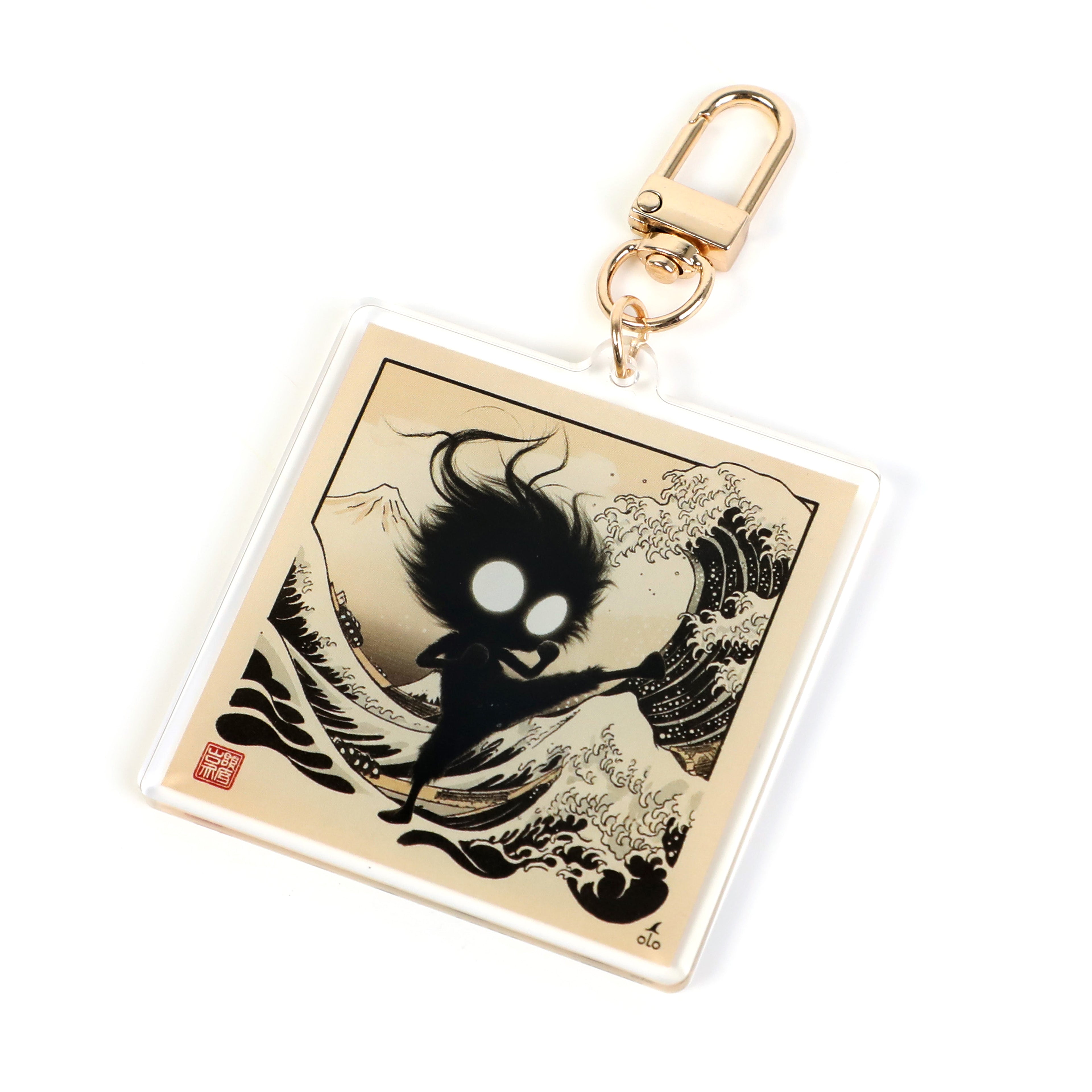Clear Acrylic Keychain: Baby Pip Art